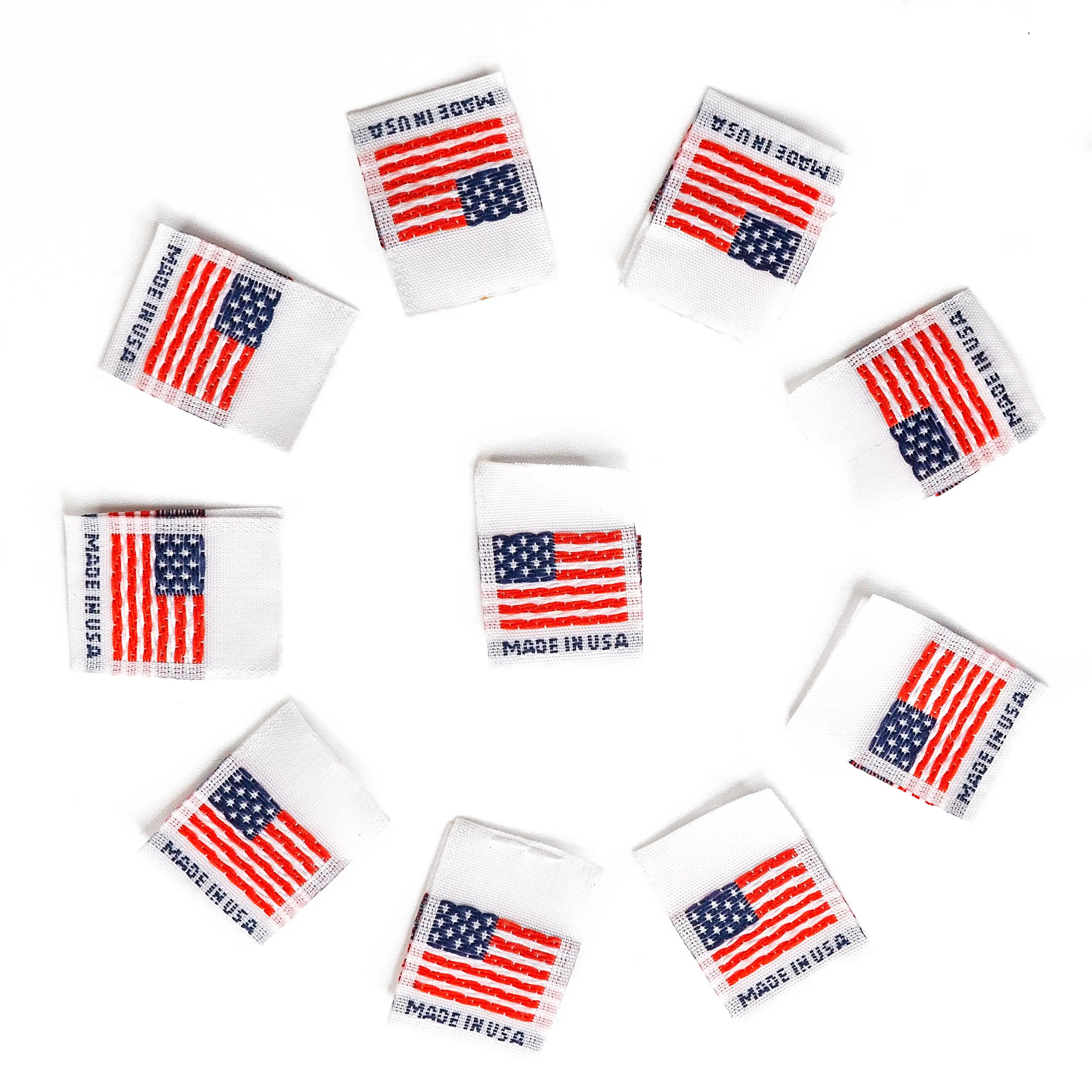 Woven Labels | Made in the USA | 10 Pack