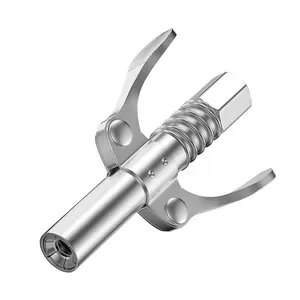 High Pressure Butter Gun Nozzle Lock Clamp Self-Locking Oil Injector Hand Air-Operated Grease Machine Accessory