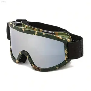 1 Pair Unisex Multi-Color Mountaineering Skiing Glasses Large Frame Colorful Lens Sports Goggles