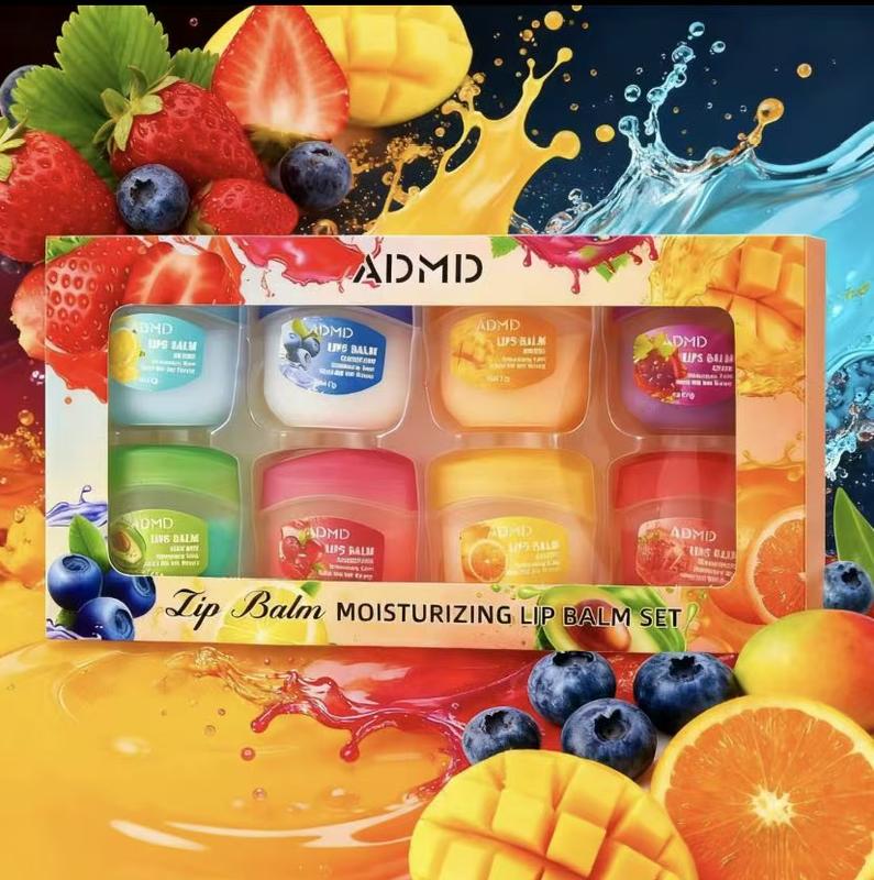 ADMD Fruit Flavored Lip Glosses &Night Balms Colorless Lipsticks MoisturizingNourishing Lip Masks Small Convenient PartySeasonal Gifts