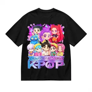 Kpop Demon Hunters Huntrix Saja Boys Graphic Youth Tee, Rumi, Mira, Zoey, Derpy Demon Hunter Huntrix Saja Boys T-Shirt for Men, Women and Kids