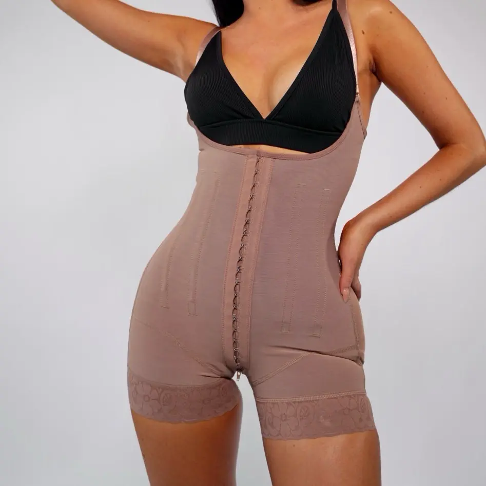 High Compression Hourglass Faja Colombiana Post Op Shapewear Garment Adjustable Seamless Womenswear Underwear