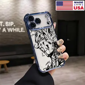Manga Sketch Style wukong Japanese Anime Character Aesthetic Design Pattern Casing For iPhone 17 16 15 14 13 12 Samsung 22 23 24 25 Plus Pro Max Ultra Soft Silicon TPU Shockproof Protector Vintage Unique Fashion Mobile Phone Case