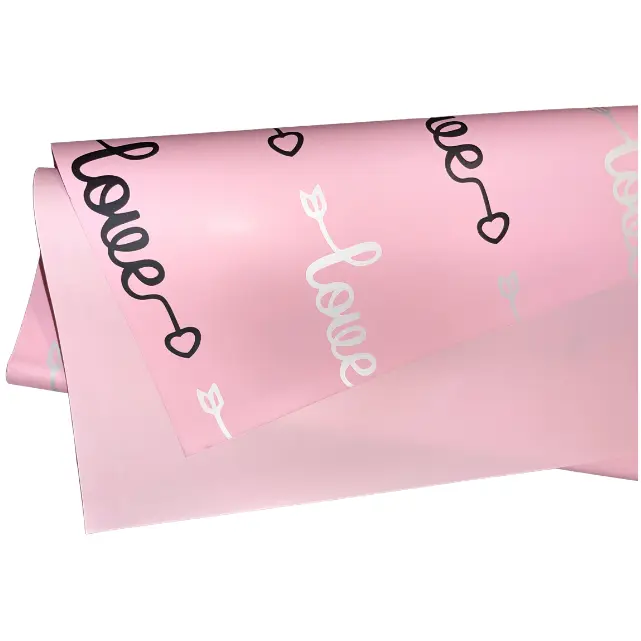 Pink Love Bouquet Wrapping Paper