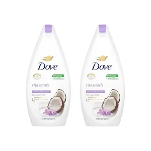 Dove Rilassante Jasmin & Latte di Coco Body Wash Pack of 2