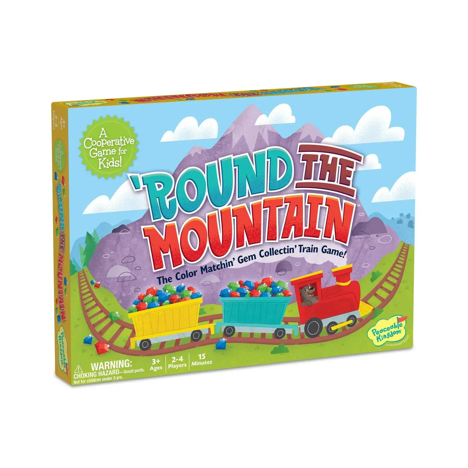 Peaceable Kingdom Round the Mountain Cooperative Train Game