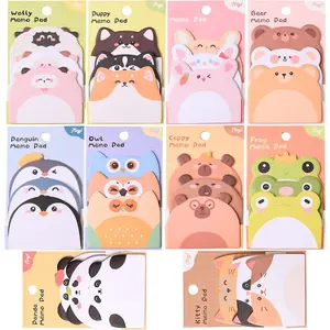Cute Sticky Notes, 10 Pack 450 Sheets Cartoon  Sticky Notes Kawaii Mini  Shape Markers Flags Self-Stick Memo Pads for Adult  Office  Gifts Tab Suppliess