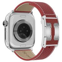 Red Band +Silver Buckle