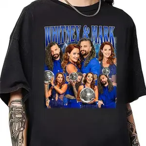 Whitney & Mark Couple DWTS 2025 Shirt, Dancing With the Star USA 2025 Merch, Bootleg Cotton Shirt, Gift For Fan, Womenswear, Menswear, Full Size