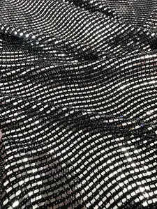 Silver Glimmery Flat Sequin Knit