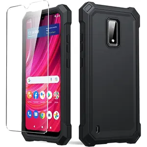 Designed for BLU View 4 B135DL / BLU View 2 (B130DL) Case, with 1 Screen Protector, Soft TPU Bumper Shockproof Drop Protection Phone Case for Blu View 4 B135DL Phone Case