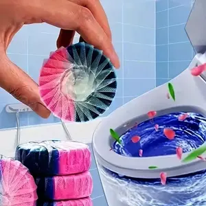 4pcs/set Toilet Cleaner, Toilet Bowl Cleaner Tablets, Household Bathroom Disposable Toilet Bowl Cleaners