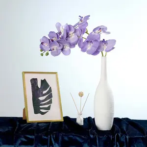 2 Stems Lavender Lilac Artificial Silk Orchid Flower Bouquets 40" Tall
