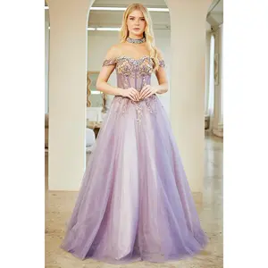 Amelia Couture 8063 - Beaded Ball Gown