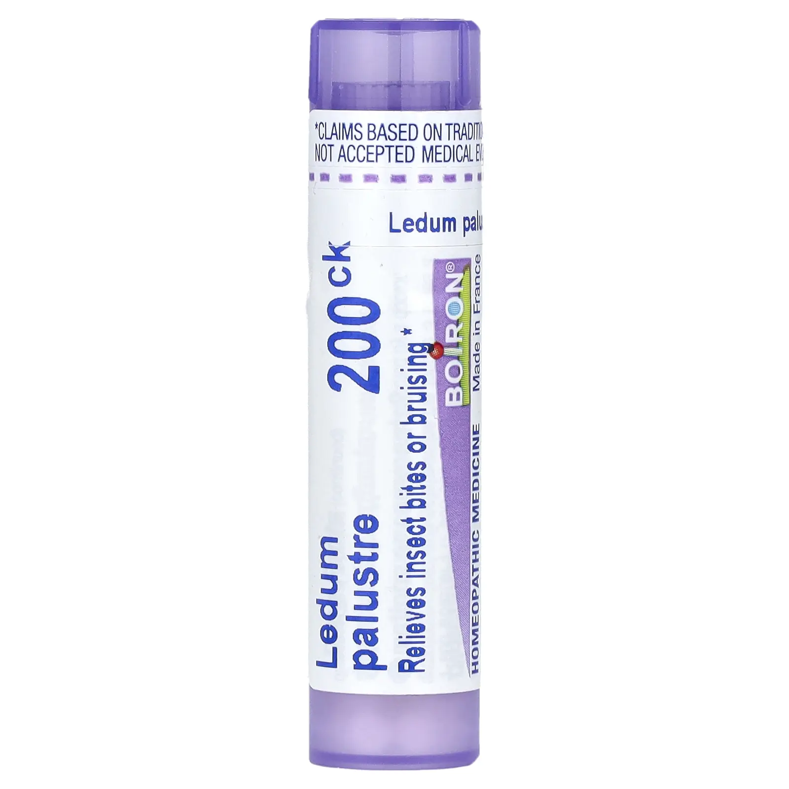 Boiron Ledum Palustre, 200CK, Bug Bite Relief, Approx 80 Pellets | HSA/FSA Eligible