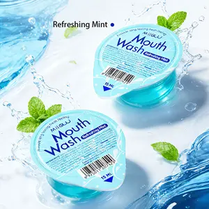 【20-pack】Disposable jelly mouthwash, 15ml portable cup-packed mouthwash, oral daily us, bad breath killer