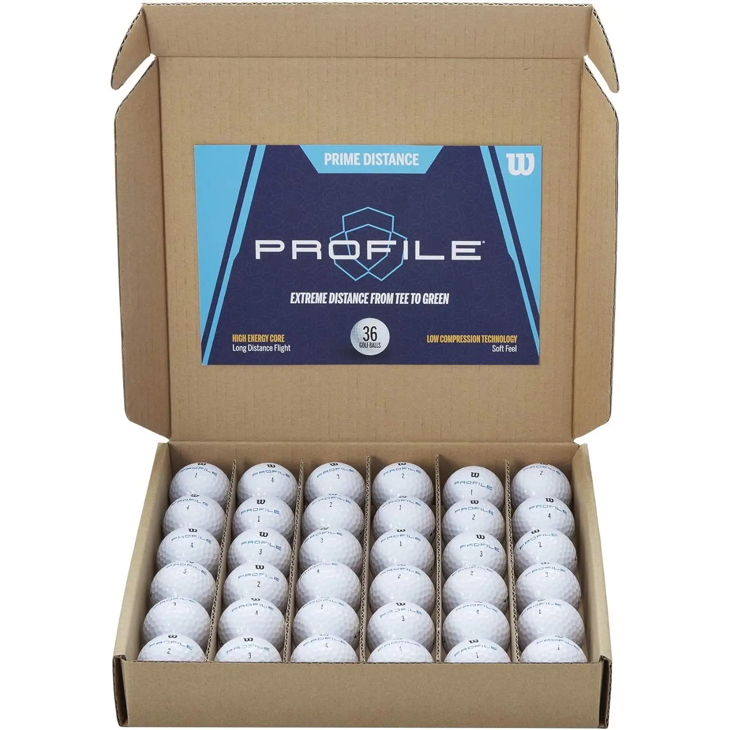 High-Performance Tour Golf Balls, 3-Piece Urethane Cover Engineered for Maximum Spin and Greenside Control, 36-Ball Pack for Golfers, Wilson