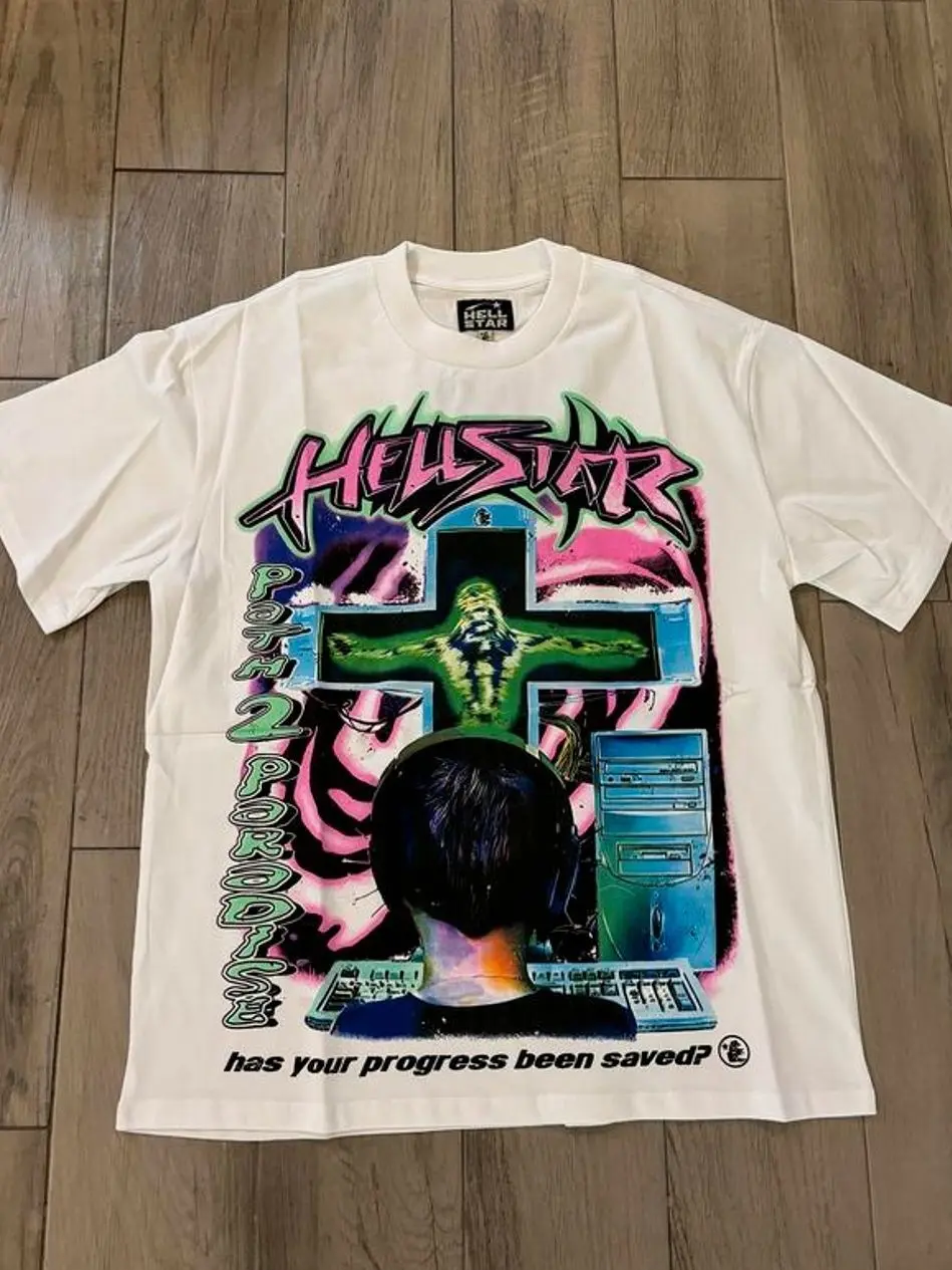 Hell-star Online shirt White Brand New streetwear clothing Unisex Crewneck T-shirts, Sweatshirts, Hoodies For Men and Women ZHB