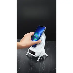 Car Outdoor Camping Phone Wireless Charger Chair Stand Desktop Horizontal Vertical Amplifier Automatic Sensing Holder for Smartphone & Cellphone