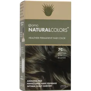 7C Medium Ash Blonde Heat Activated Hair Dye With Organic Ingredients 120 mL / 4 fl. oz.