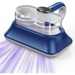 Mattress Vacuum Cleaner  Vibration Handheld Couch Vacuum with UV-C Light and LED Display, HEPA Filter, Versatile Bed Vacuum Cleaner Cordless with Type-C  Port for Bed, Sofa, Carpets