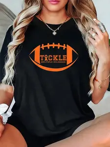 100% Cotton Unisex Tackle Multiple Sclerosis Awareness MS Orange Ribbon Warrior T-Shirt – Cute & Comfy, Casual Everyday Look, Perfect for Her