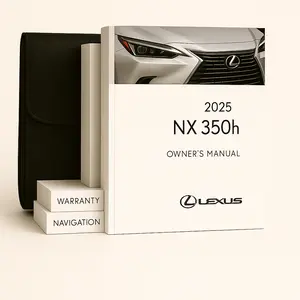 2025 Lexus NX 350h Owners Manual - Complete Set