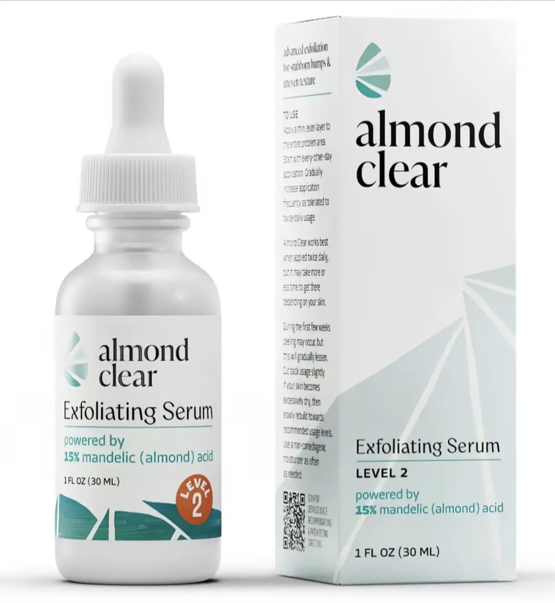 Level 2 Mandelic Acid Serum | Body Acne Treatment, Clear Butt Acne, Folliculitis, Fungal Acne, Hyperpigmentation, Ingrown Hairs | Daily Skincare, Safe for Sensitive Skin, Skin Repair, Fungu