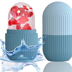 Ice Face Roller Massager,Ice Cube Roller for Face, Eyes and Neck Naturally Conditioning and Skin Care,De-Puff Eye Bags,Reduce Migraine Pain,Reusable Massage Silicone Ice Mold