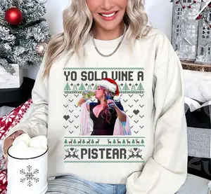 Jenni Rivera Yo Solo Wine A Pistear Shirt, Feliz Navidad Ugly Christmas Sweatshirt, Gift for fans, Xmas Gift