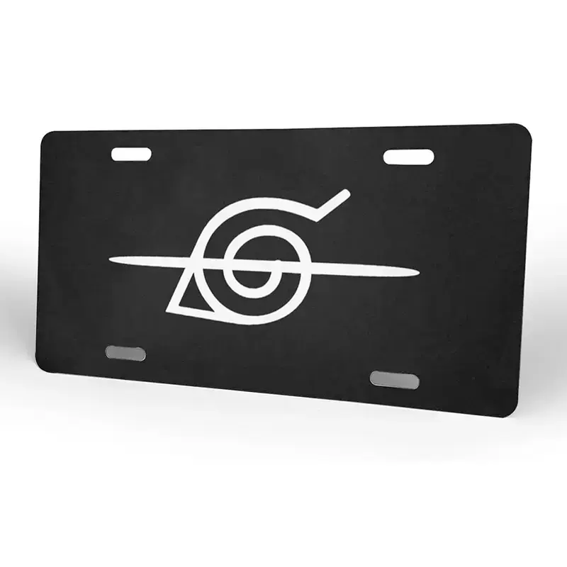 Rogue Ninja Logo Aluminum License Plate Decorative Metal Car Front License Plate with 4 Holes Car Tag 6x12inch