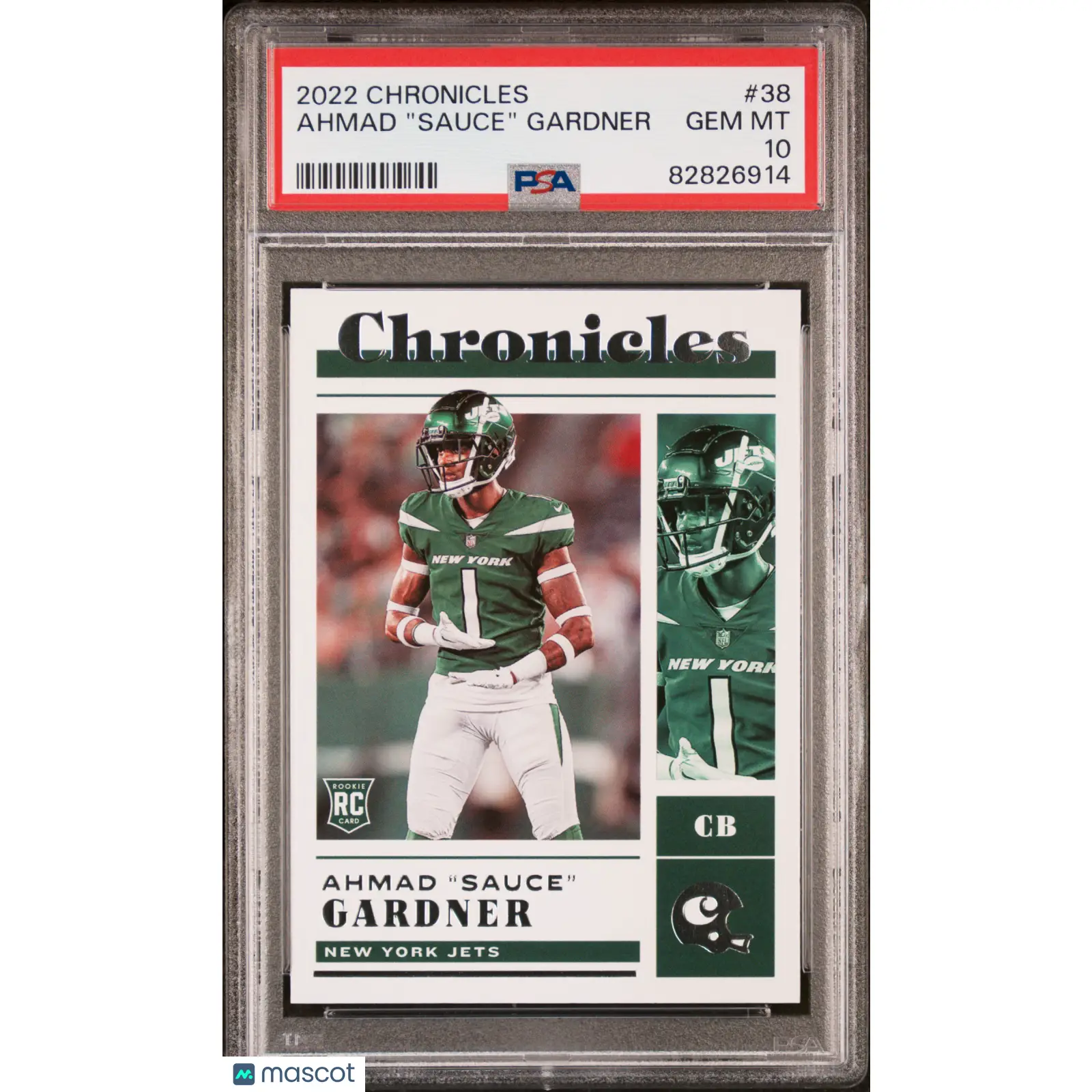 Ahmad "sauce" Gardner PSA 2022 Panini Chronicles #38 10