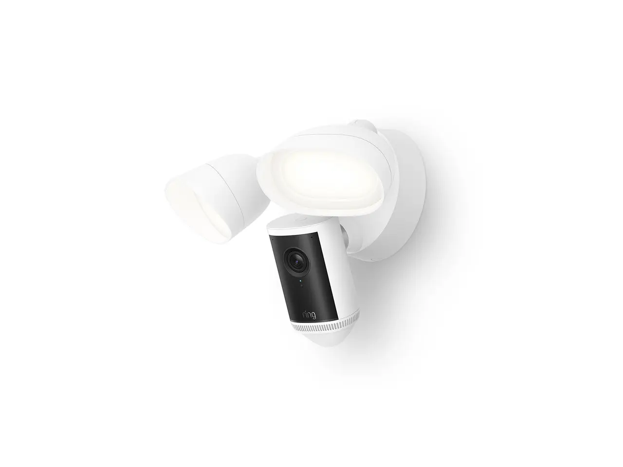 Ring Floodlight Cam 4K Pro (2nd Gen) - Wired, 4K Video, 10x Zoom, 3D Motion Detection, 2000 Lumen Floodlight, Wi-Fi 6, White