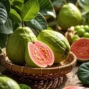 50pcs Guava Seeds – Easy-Grow Tropical Fruit Seeds for Home Garden Containers & Backyard Planting (Seeds Only)