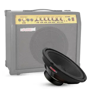 8 Inch 100W 4 Ohm Guitar Amplifier Woofer Replacement Speaker for Electric Guitar Cabinets, Retro TV-Shape Foldable Vertical Phone Magnifier Stand
