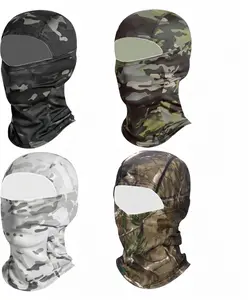 Camo Balaclava Face Mask 4 Pack UV Sun Protection Full Head Cover for Hunting Fishing Motorcycle Skiing Black Variety Ligart
