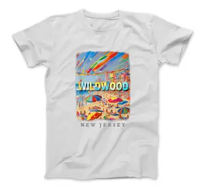 Wildwood New Jersey Nj Beachside Bliss Sd897 T-Shirt For Men And Women (Many Colors)