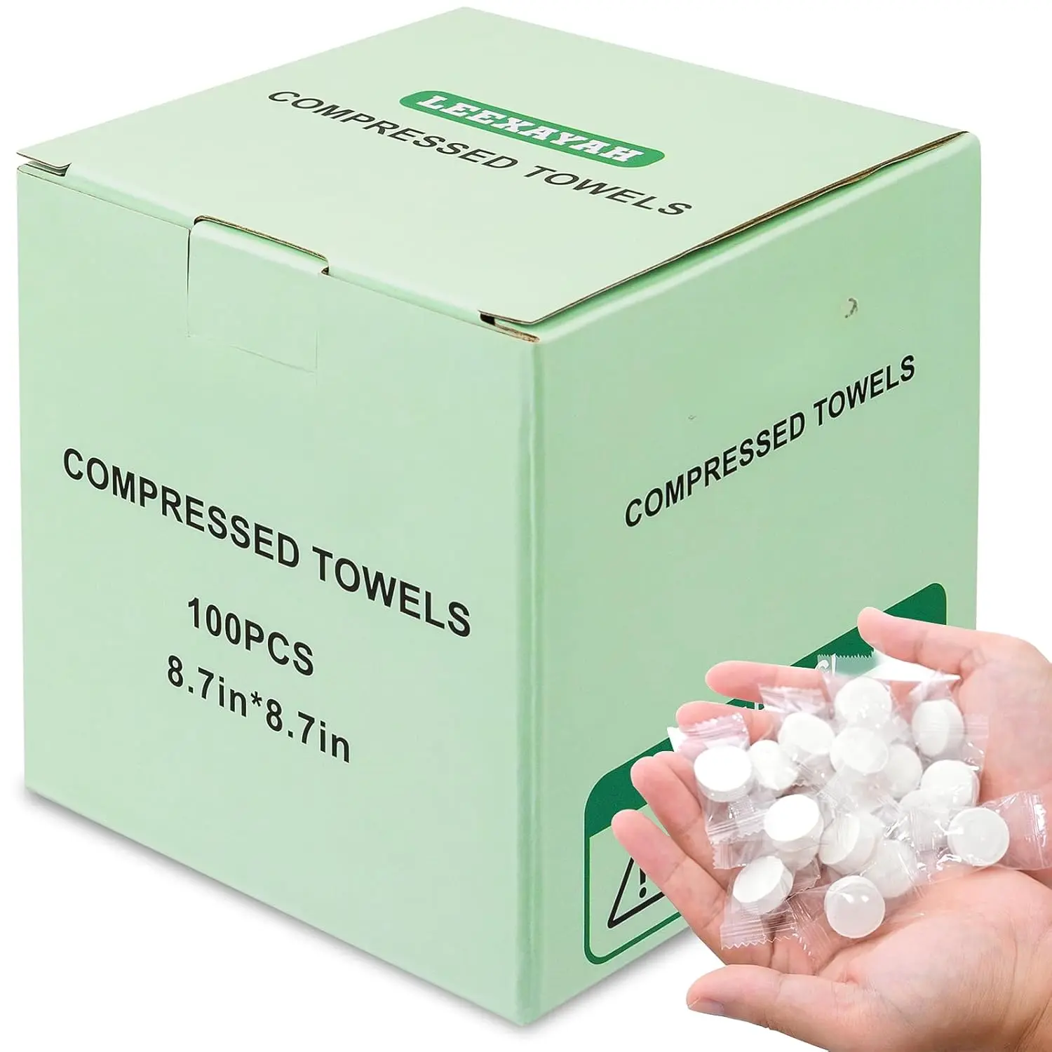 100 count Portable Compressed Towel Tablets, Disposable Travel Wet Towel, For , Outdoor  & Beauty
