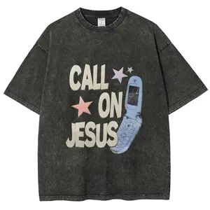 Call On Jesus Retro Flip Phone Y2K T-Shirt