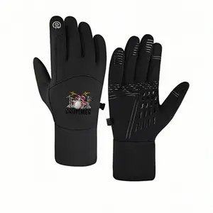 1 pair with 2025 new Drummer Essential Drum Set Design Music Lovers Thanksgiving Weawinter gloves thermal gloves Touch Screen Warm Hiking unisex sports gloves Warmest birthday gifts Best Selling keep warm