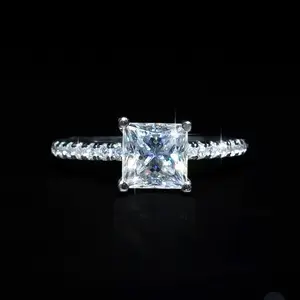 【#Y62】(Megan)2CT Lab Made Gemstone Fashion jewelry Ring