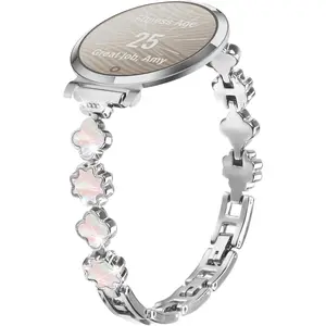 Bling Bands Compatible with Garmin Lily 2 /Lily 2 Classic, Diamond Rhinestone Metal Cowboy Chain Watch Strap, Dressy Jewelry Replacement Bracelet Accessories for Women2026