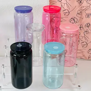 Colorful 160z Plastic Tumbler and straw white durable
