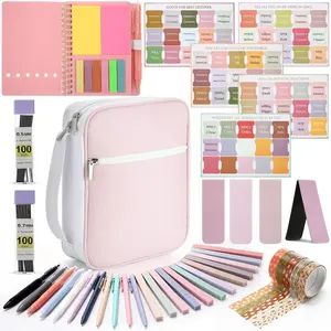 41 count  Study Journaling Kit  Cover Case Christian Notepads Highlighters Pens Sticky Notes Bookmarks Tapes Bulk Christian Annotation Gifts Women Church Teachers Student()