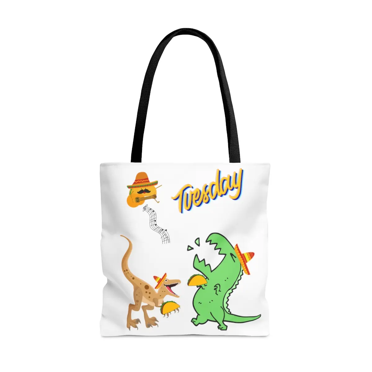 Dinosaur party bag, Dinosaur tote bag, Taco's and Tuesday, Teacher gift, Gift for her, Beach Bag, Cute tote bag, Dinosaur purse