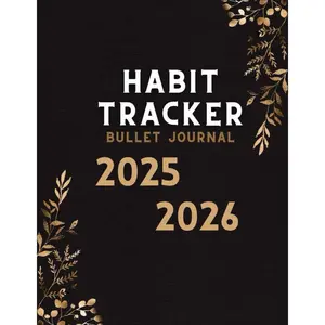 2025-2026 Habit Tracker Bullet Journal: Jan 2025 - Dec 2026 Bullet Journaling for Men and Women with Vision Board, Goals and Self Care...Greenery Floral Cover Paperback – August 31, 2024