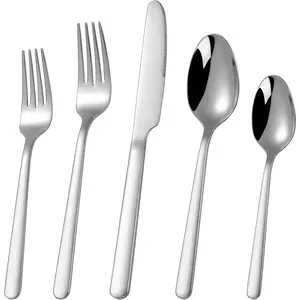 30 count Silverware Set 18/10 Stainless Steel, Flatware Set for 6,forged Flatware Set Heavy Duty Silverware, Dishwasher Safe
