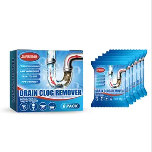 Drain Pipe Clog Removal Powder, Drain Cleaner Powder, Toilet Kitchen Sink Drain Blockage Prevention Cleaning Deodorizer, Easy to Use, Prevents Clogs, Removes Odors