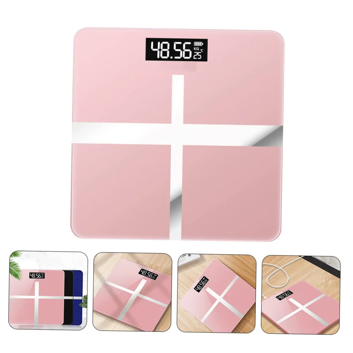 Precision Digital Bathroom Body Fat Scale with Backlit LCD Display, Body Composition Analyzer Measures Weight,Body Fat,Water,BMI,Muscle,Bone Mass and Calorie,Fat Loss Monitor