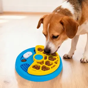 Dog Slow Feeder Puzzle Bowl, Reduce Eating Speed, Boredom Training Pet Toy, Interactive Food Dispenser for Dogs